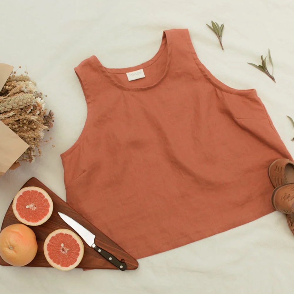 Conscious Clothing The Classic Linen Tank - Size M